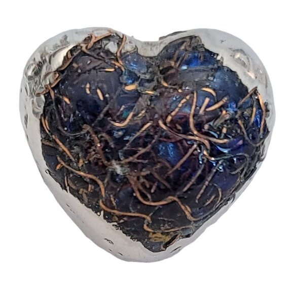 Lee Benner Mixed Metal, Glass Heart Brooch Pin M788 | eBay Lee Benner Mixed Metal, Glass Heart Brooch Pin M788